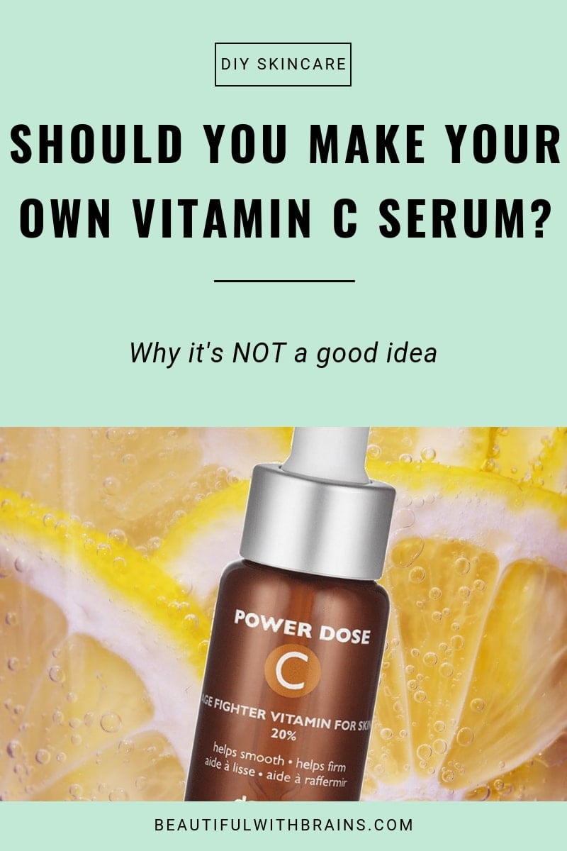 4 reasons why you should not make a DIY vitamin C serum