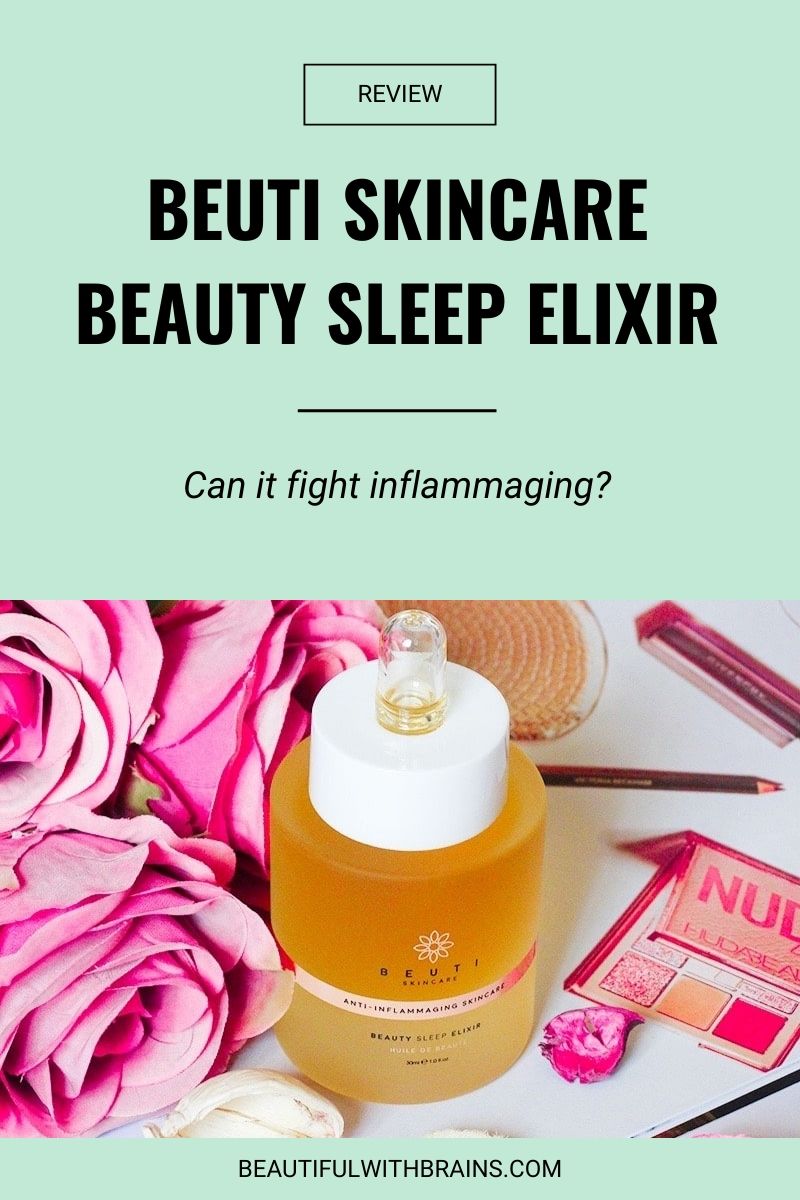 beuti skincare beauty sleep elixir review