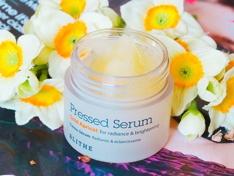 blithe gold apricot pressed serum