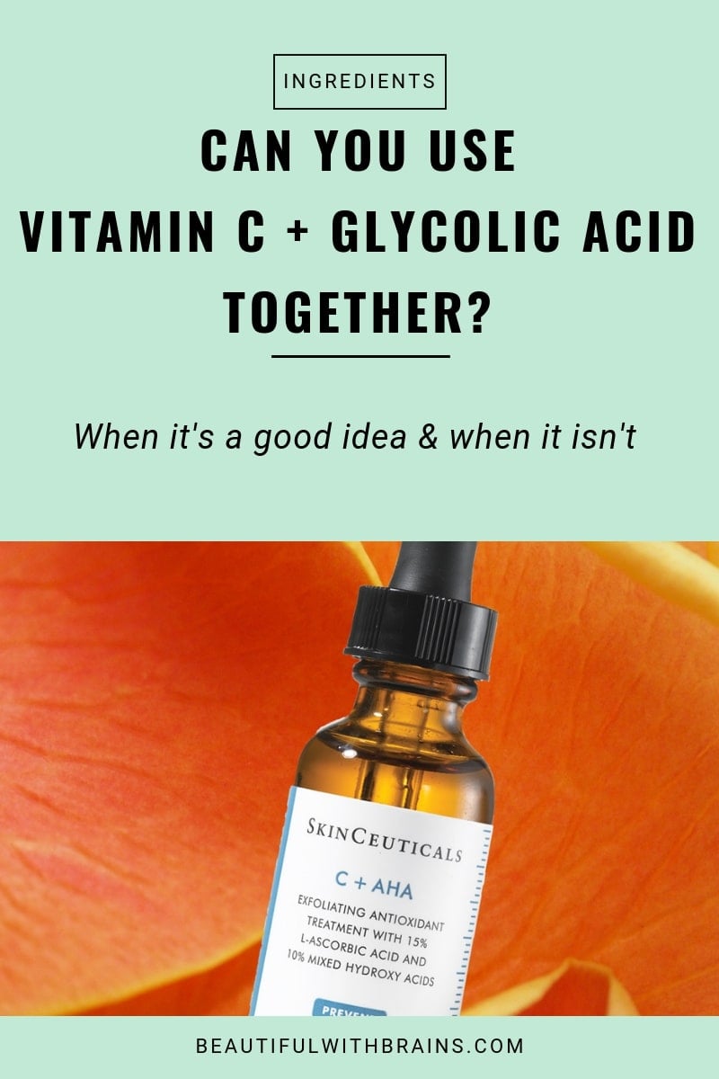 can you use vitamin c and glycolic acid together