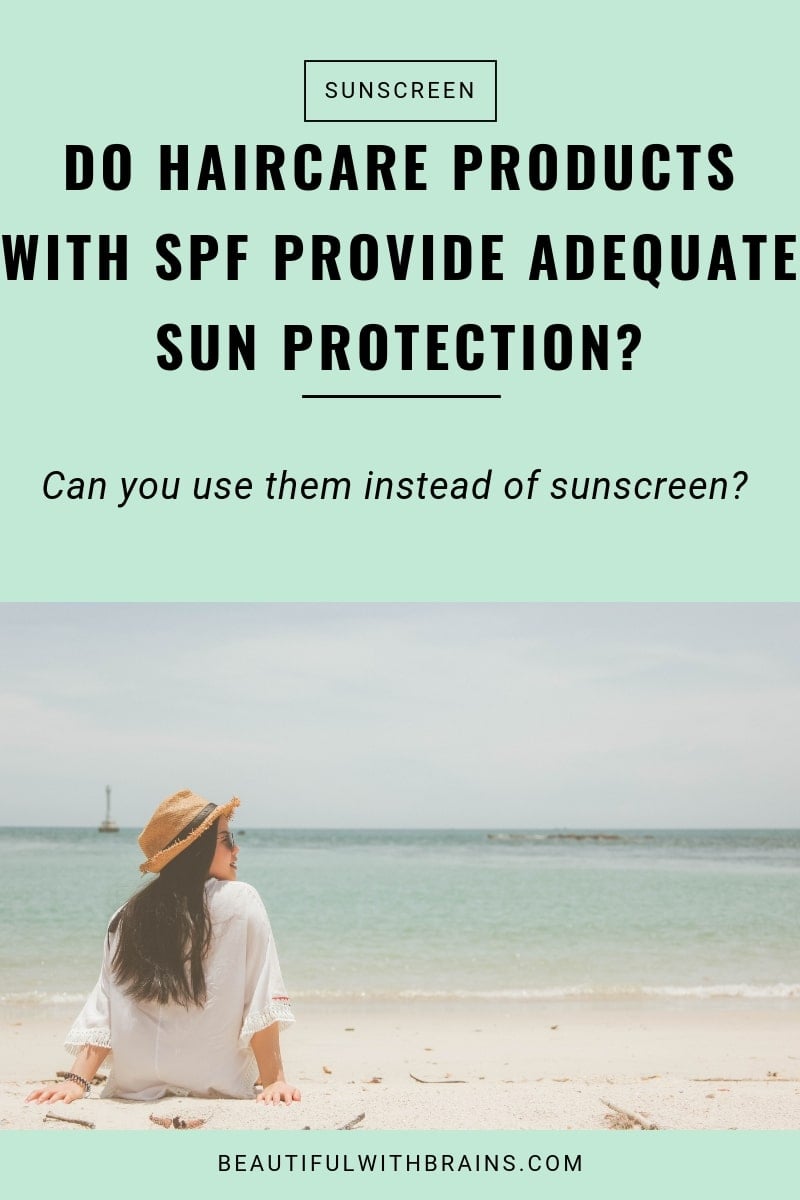 do haircare products with spf provide adequate sun protection?