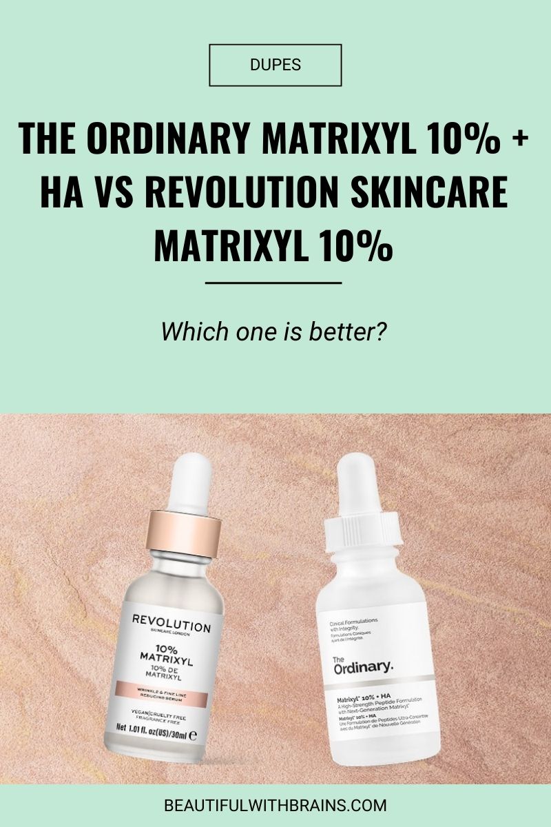 dupe the ordinary revolution matrixyl