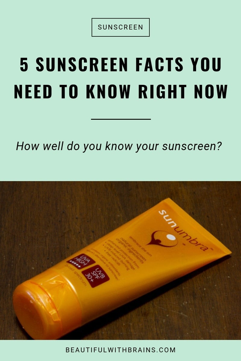 facts about sunscreen