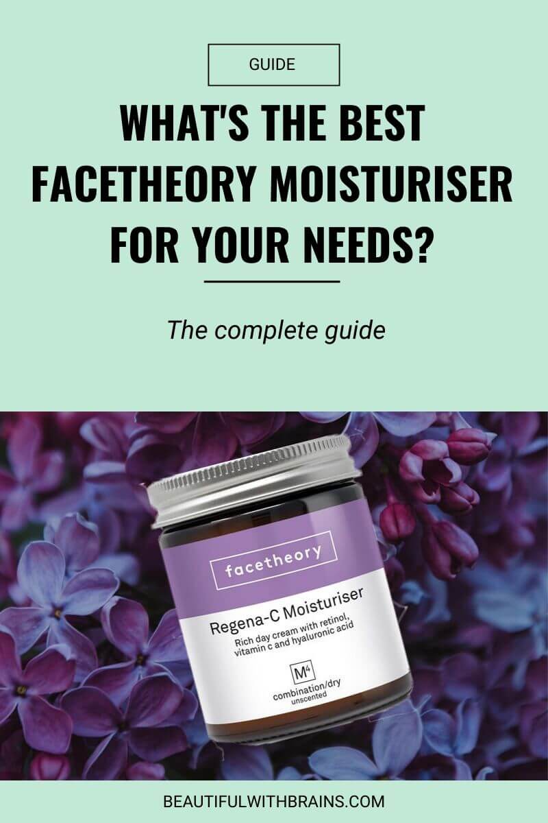 guide to facetheory moisturisers