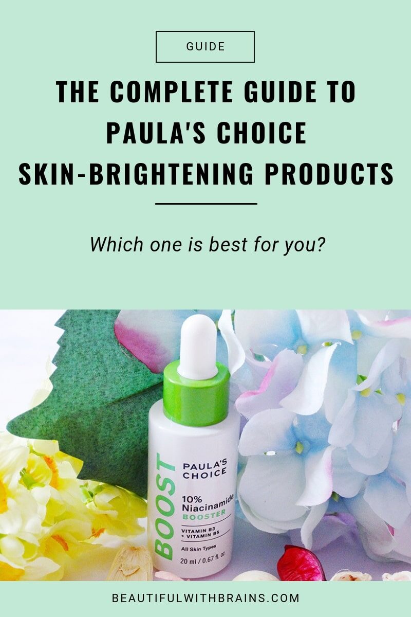 guide to paula's choice skin-brightening products