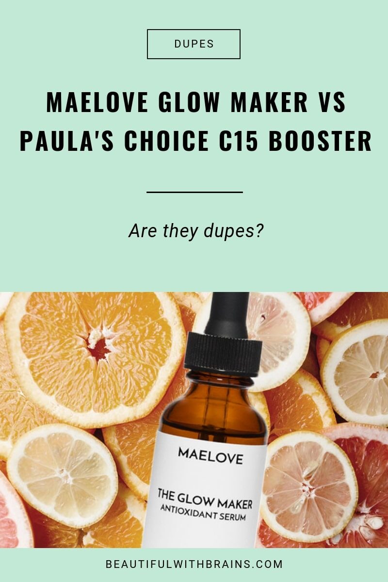 is maelove glow maker a dupe for Paula's choice c15 booster