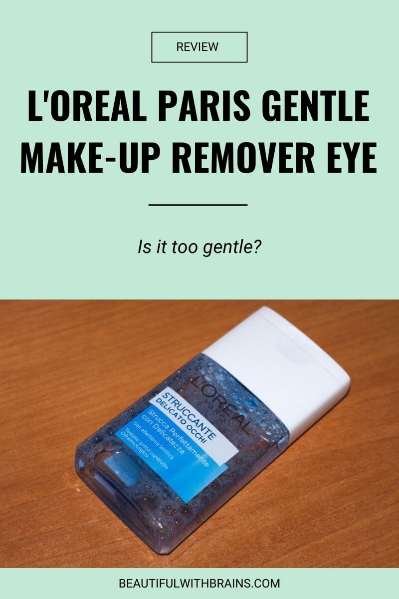 l'oreal gentle makeup remover eye review