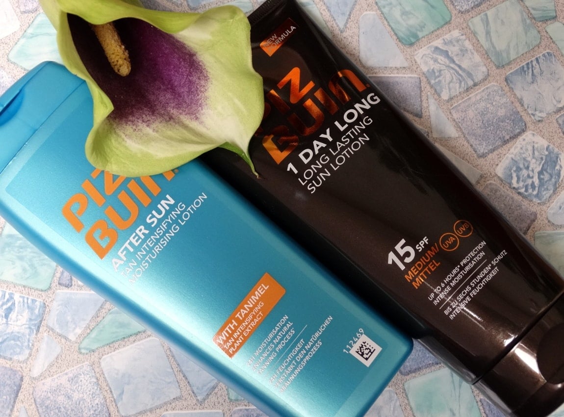 piz buin 1 day long sunscreen and after sun lotion