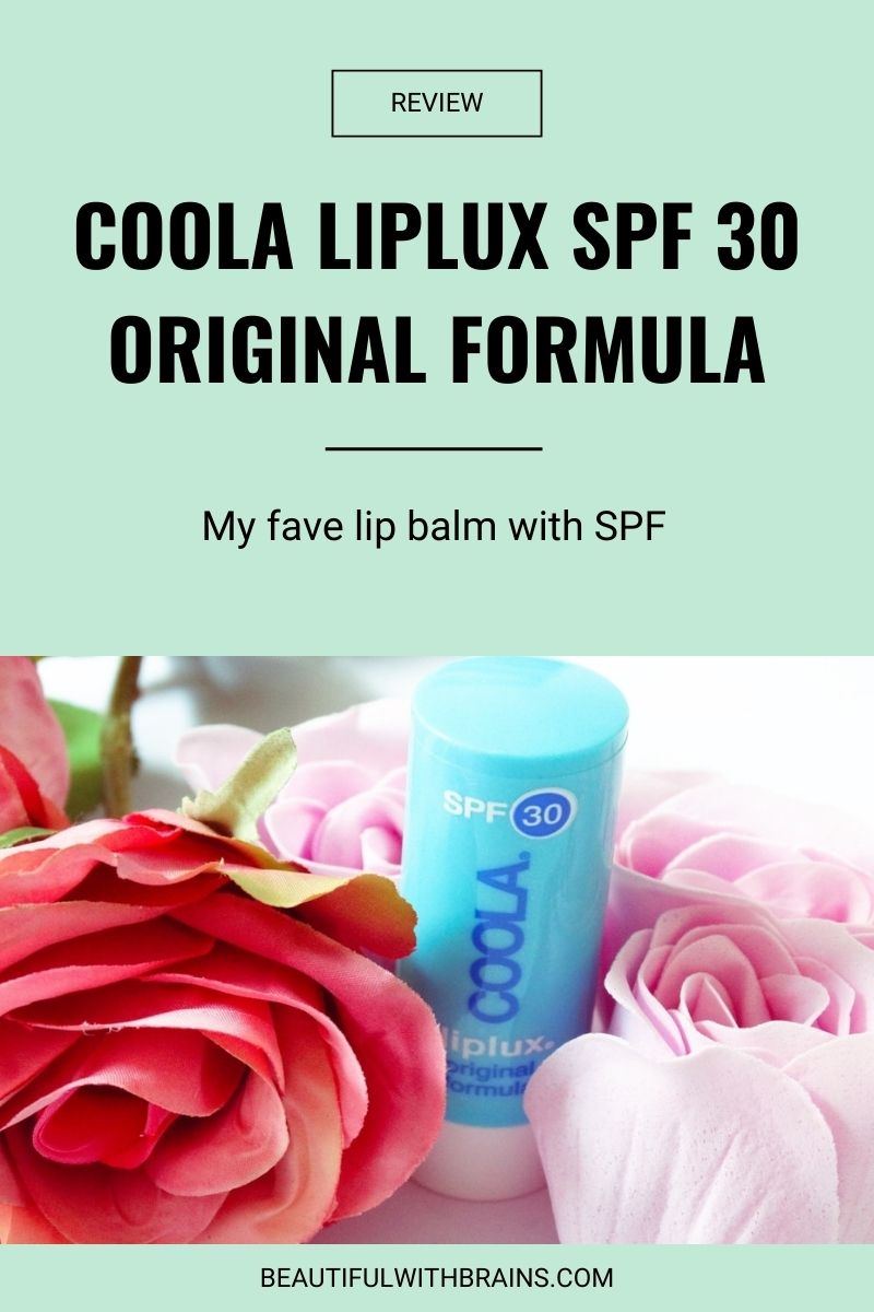 review Coola Liplux SPF 30 Original Formula