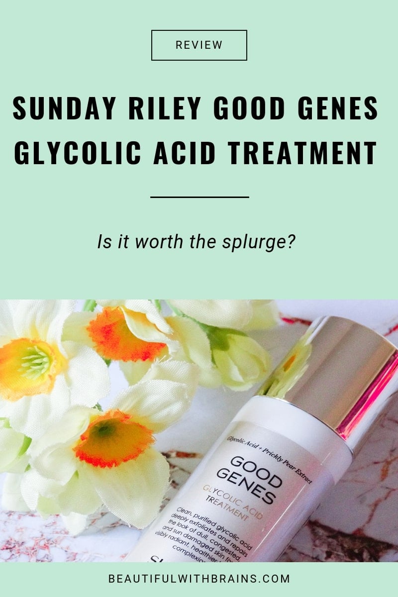 sunday riley good genes glycolic acid treatment review