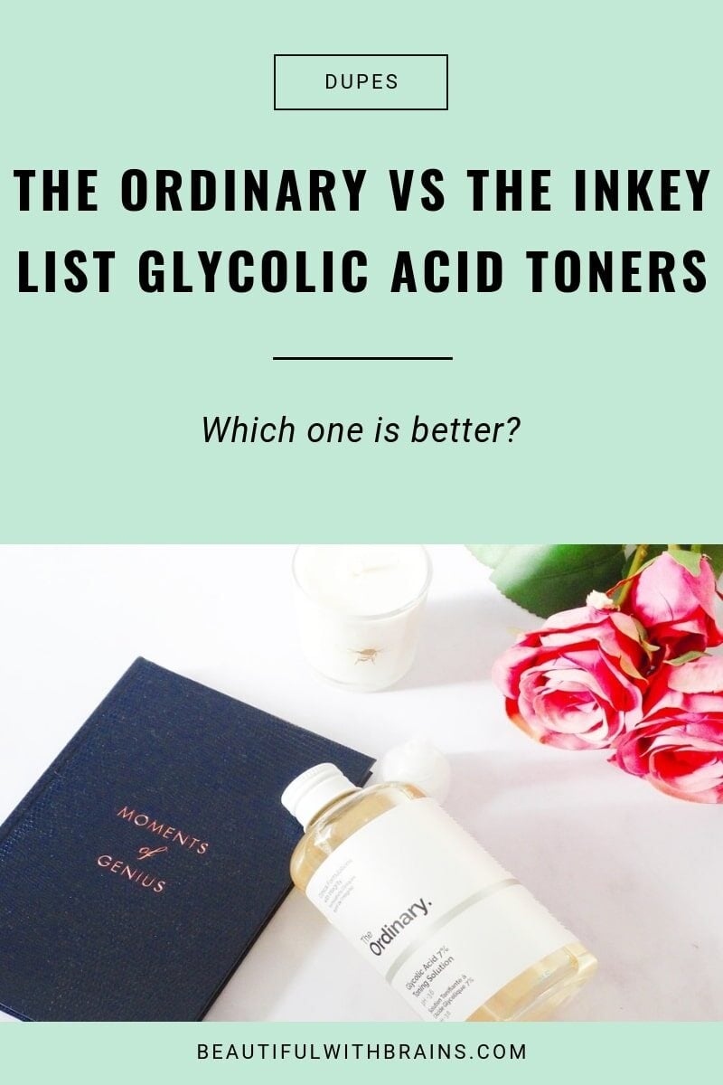 the ordinary glycolic acid toning solution a dupe for the inkey list glycolic acid toner